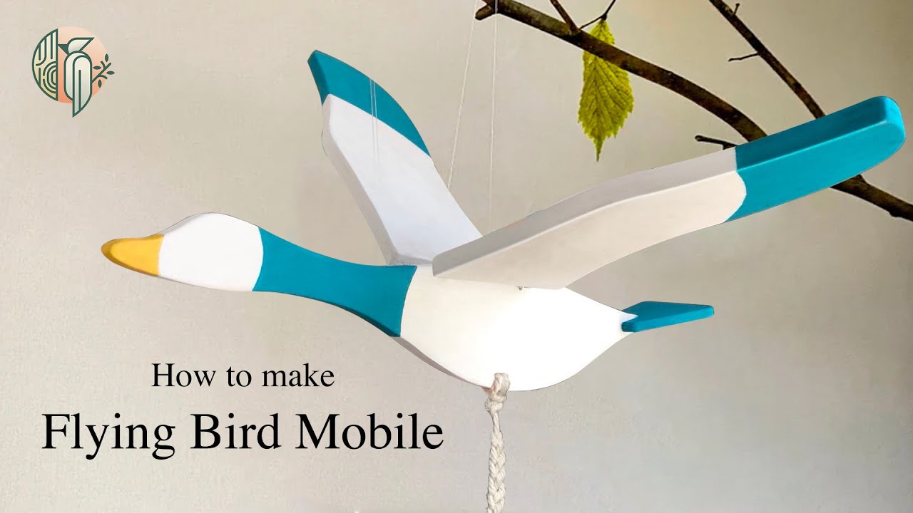 How I made a wooden Flying Bird Mobile for my sons | DIY WOODEN TOYS |