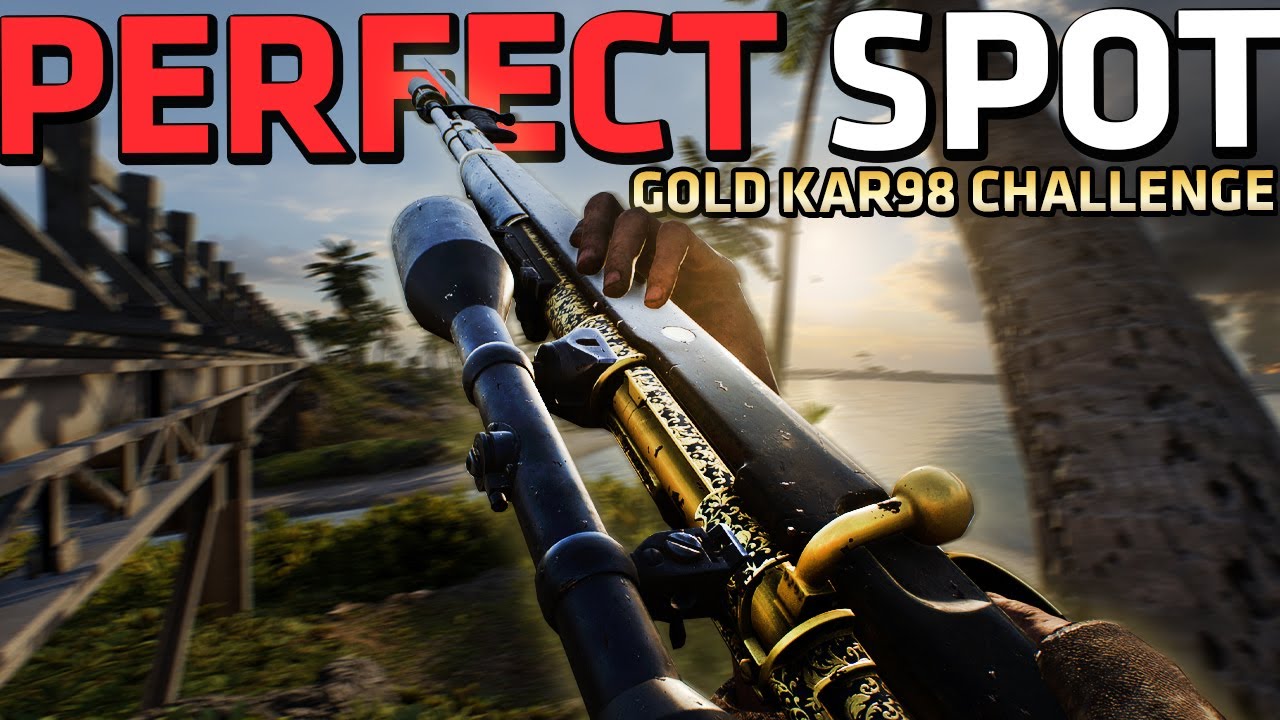 FOUND THE PERFECT SPOT TO SNIPE FOR GOLD KAR98 - BFV