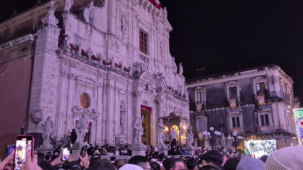 San Sebastiano 2026 Acireale - Rientro in Basilica