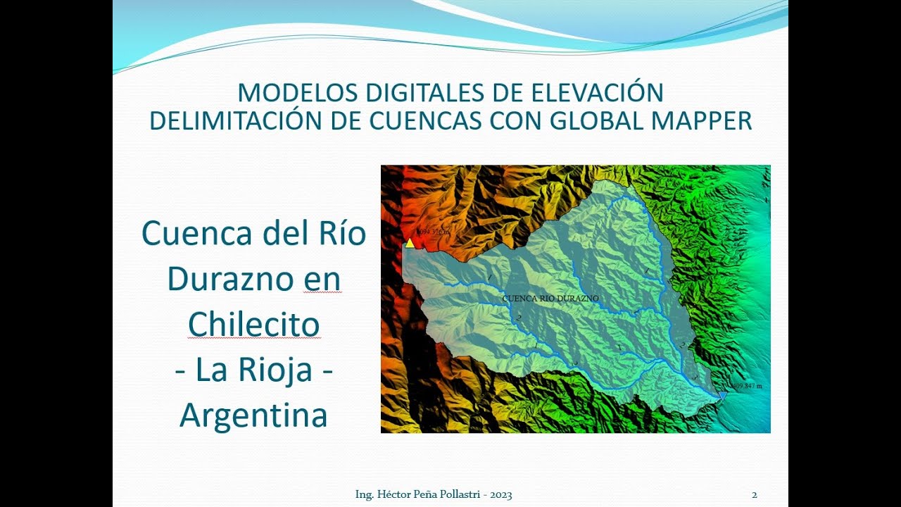 DELIMITACION DE CUENCAS CON GLOBAL MAPPER
