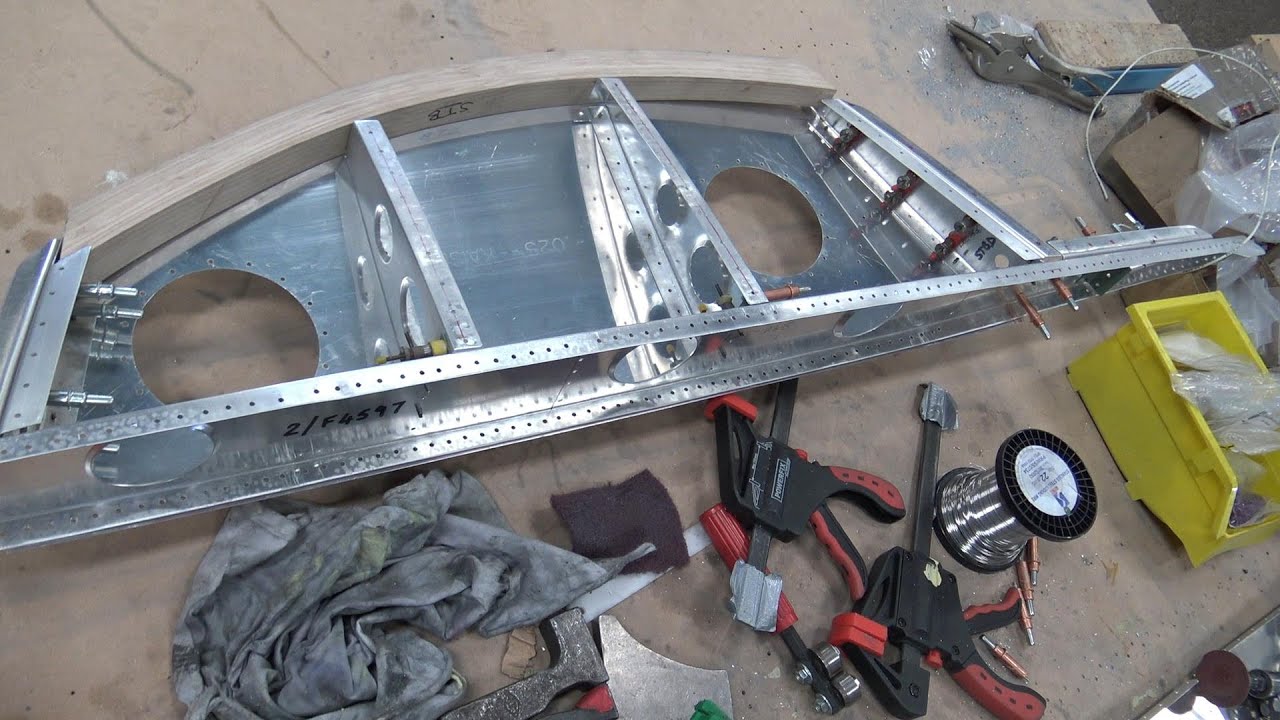 Video 69 Restoration of Lancaster NX611 Year 3.   Restoration of Lancaster NX611 Wingtips.