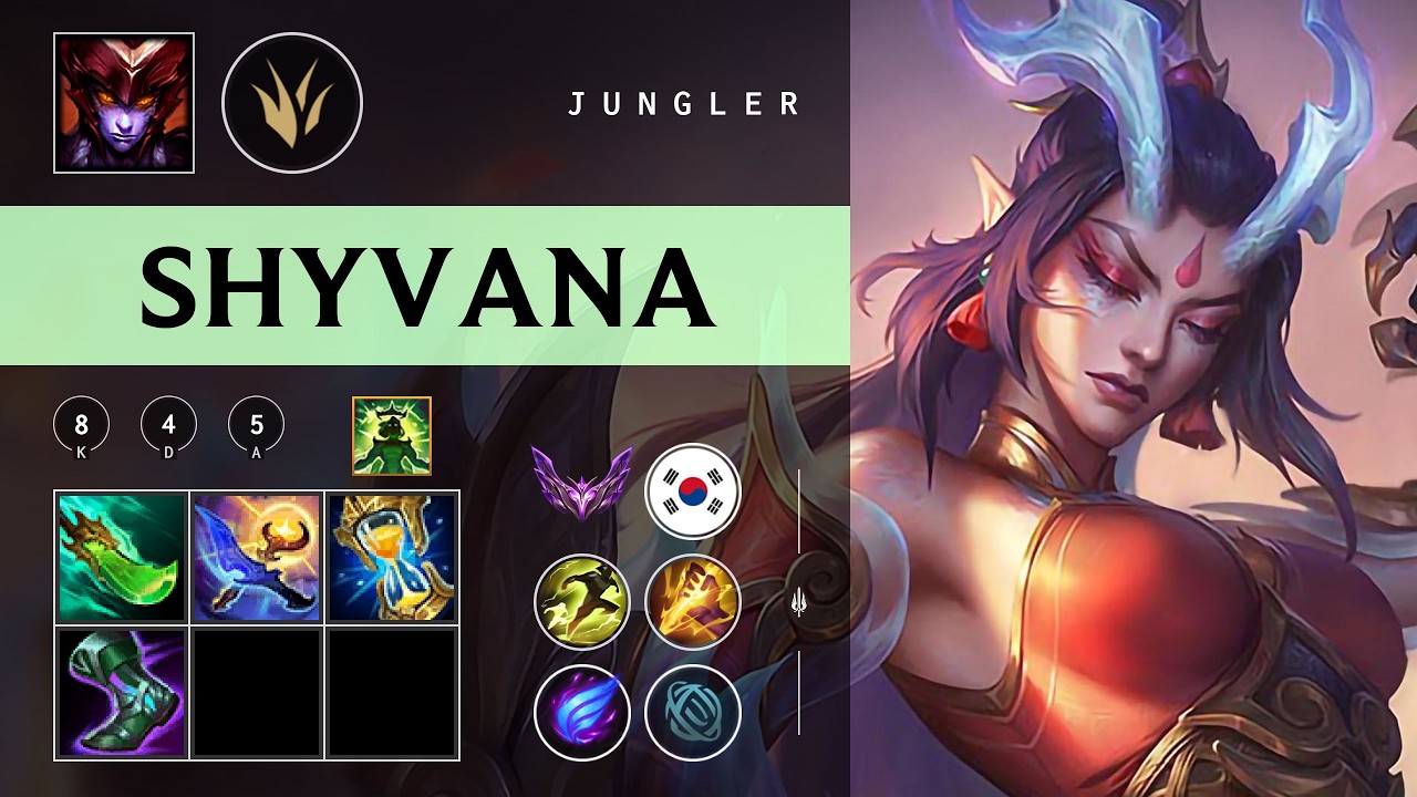 Shyvana Jungle vs Zaahen - KR Master Patch 26.04