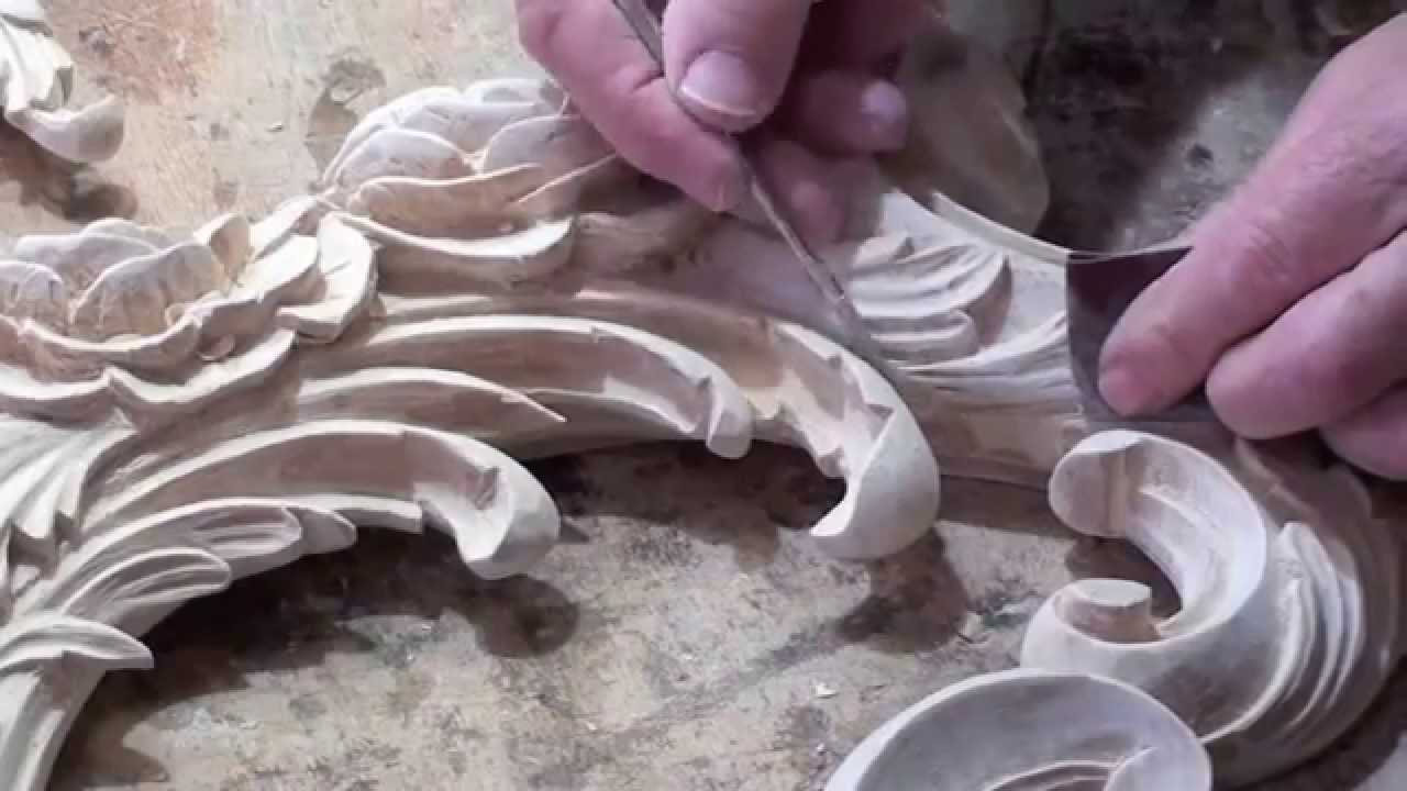 Wood carved Rococo Ornament