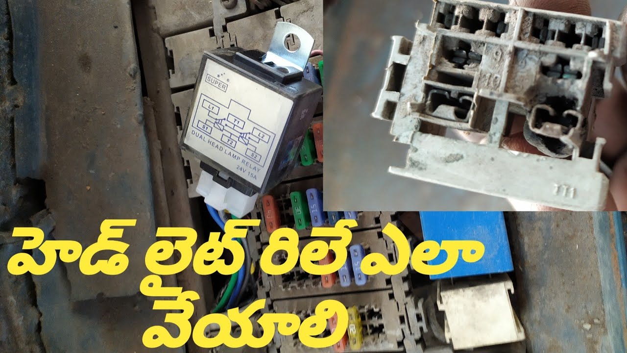 Headlight really installation//6 wire headlamp really installation