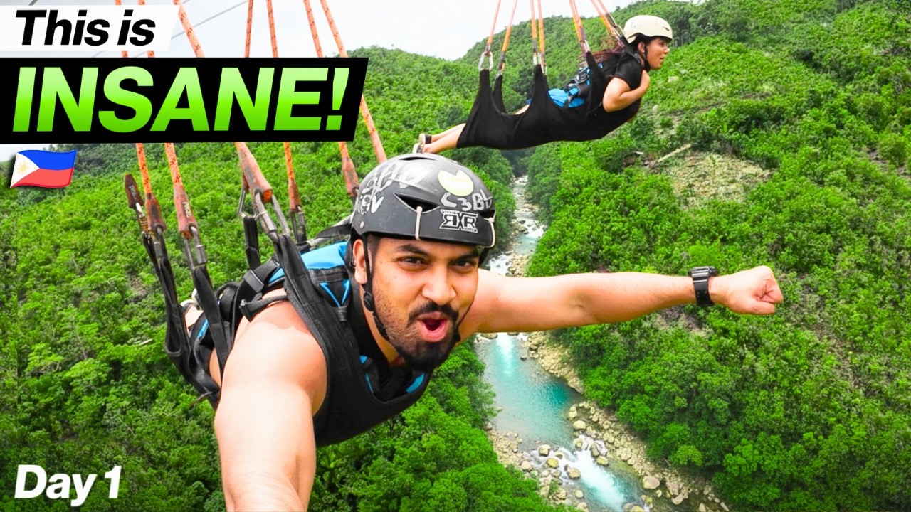 YOU HAVE TO DO THIS IN CEBU!! 🇵🇭 Our Crazy Canyoneering Day in Moalboal and Kawasan Falls! 🤯