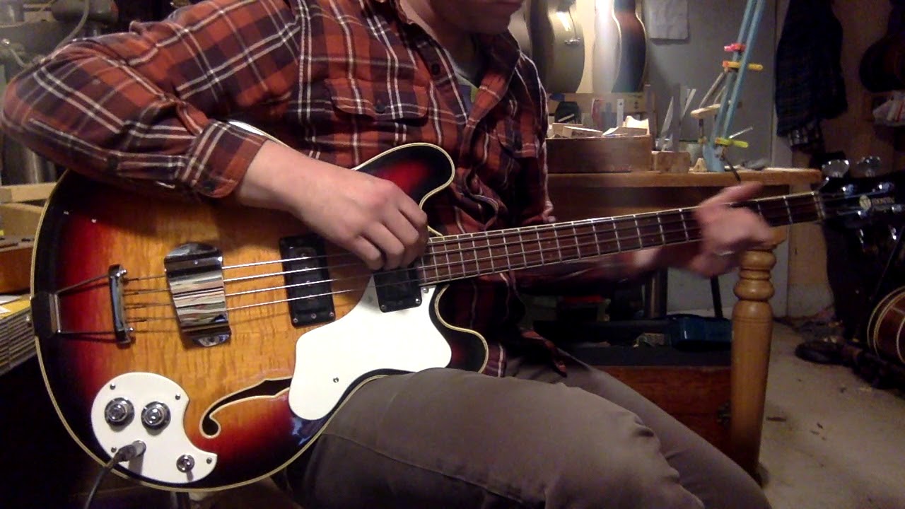 1960s Mosrite Celebrity hollowbody electric bass