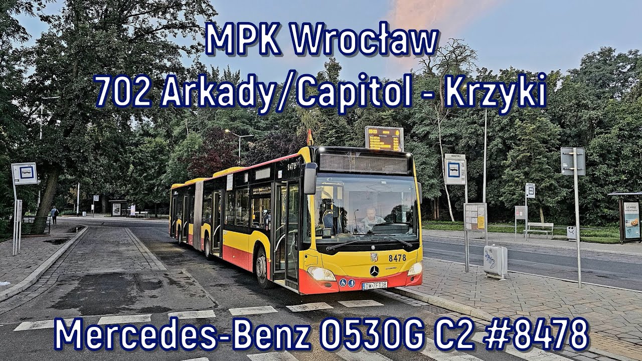 MPK Wrocław - linia 702, Mercedes-Benz O530G C2 #8478