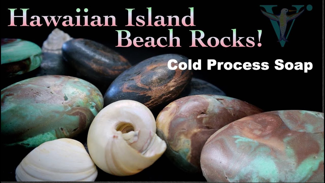 Making Big Island Soap Stone cold process soap