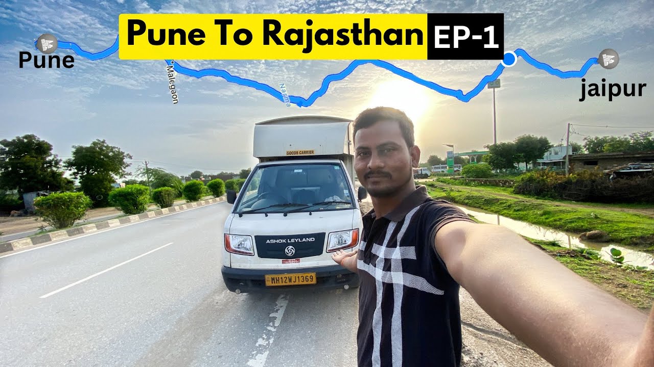 Pune To Jaipur 🔥| Rajasthan Trip Ep-1 | ashok leyland DOST Vijaylatthevlogs