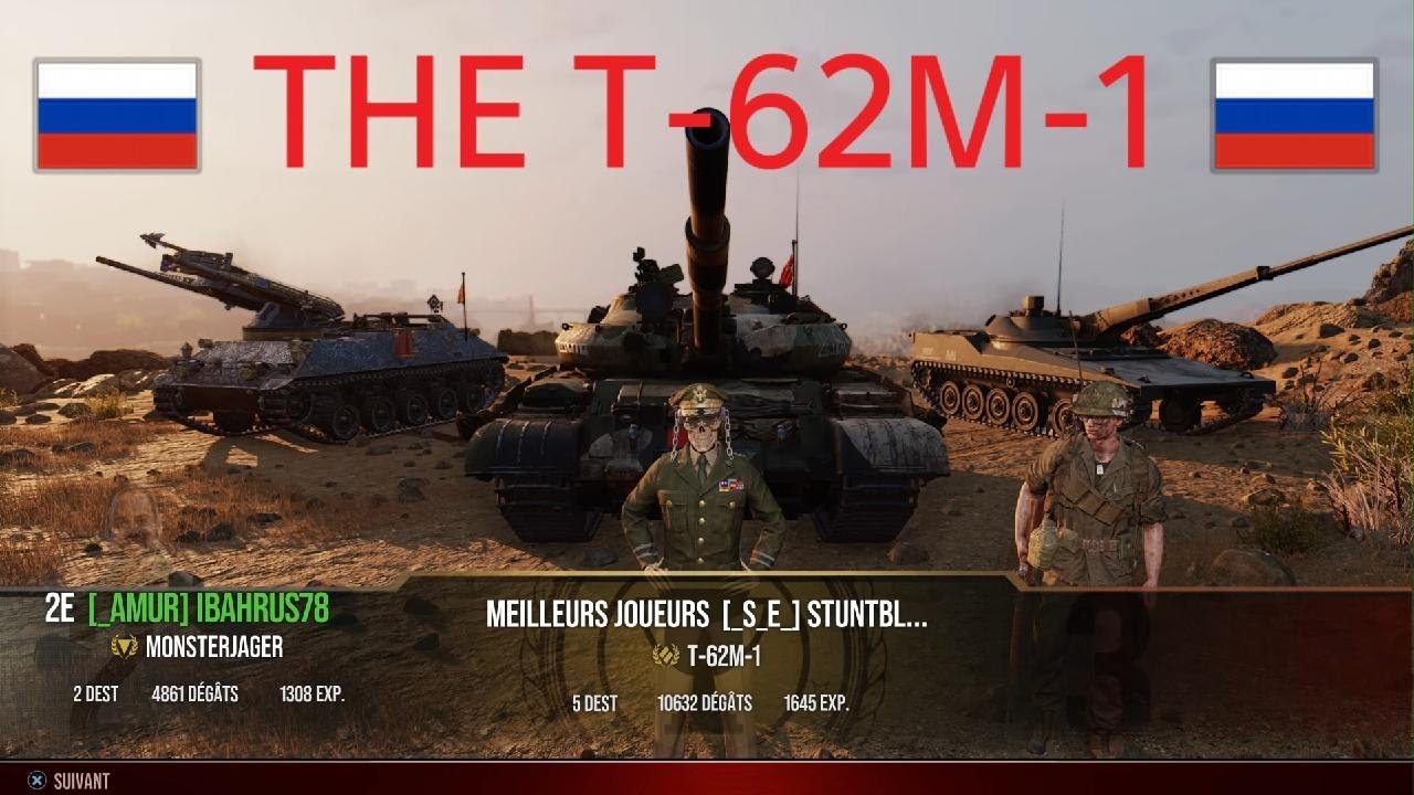 WORLD OF TANKS modern armor T-62M-1 10,6K DAMAGE 5 kills