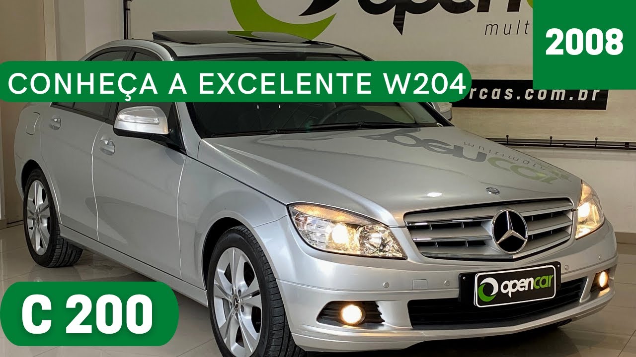CONHEÇA alguns detalhes da EXCELENTE W204 Mercedes-Benz C200 Classic 1.8 Kompressor 2008