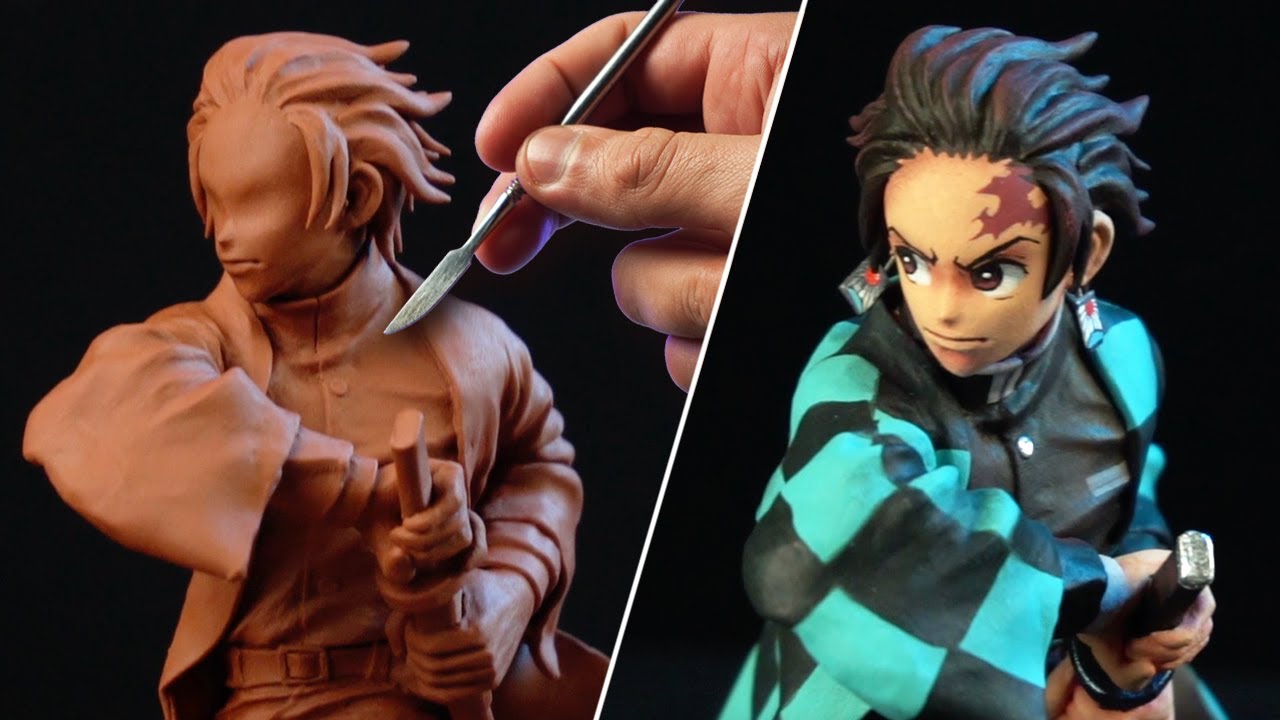 Sculpting TANJIRO KAMADO | Demon Slayer [ Kimetsu no Yaiba ]
