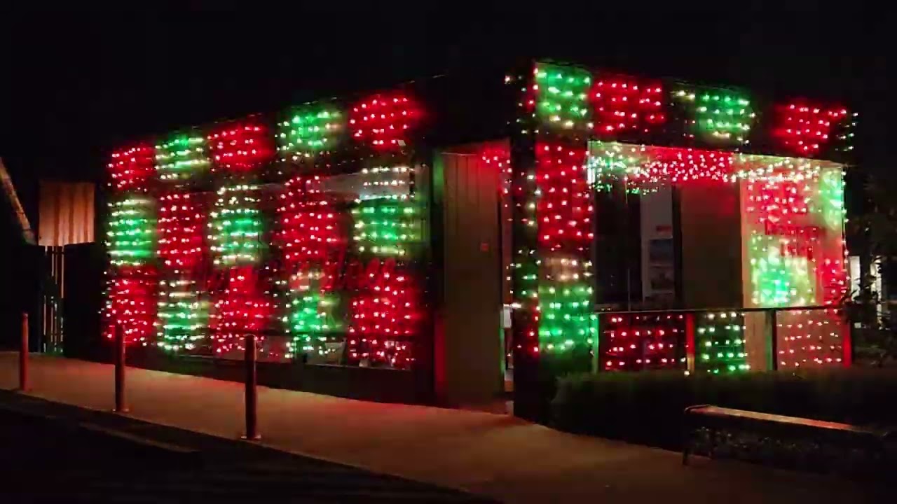 Small Office with RGB Christmas Lighting show done by Minleon Australia
