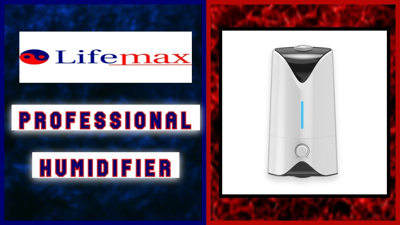 Lifemax Professional Humidifier - Quiet in Operation & Ideal for use in the Bedroom for Relief