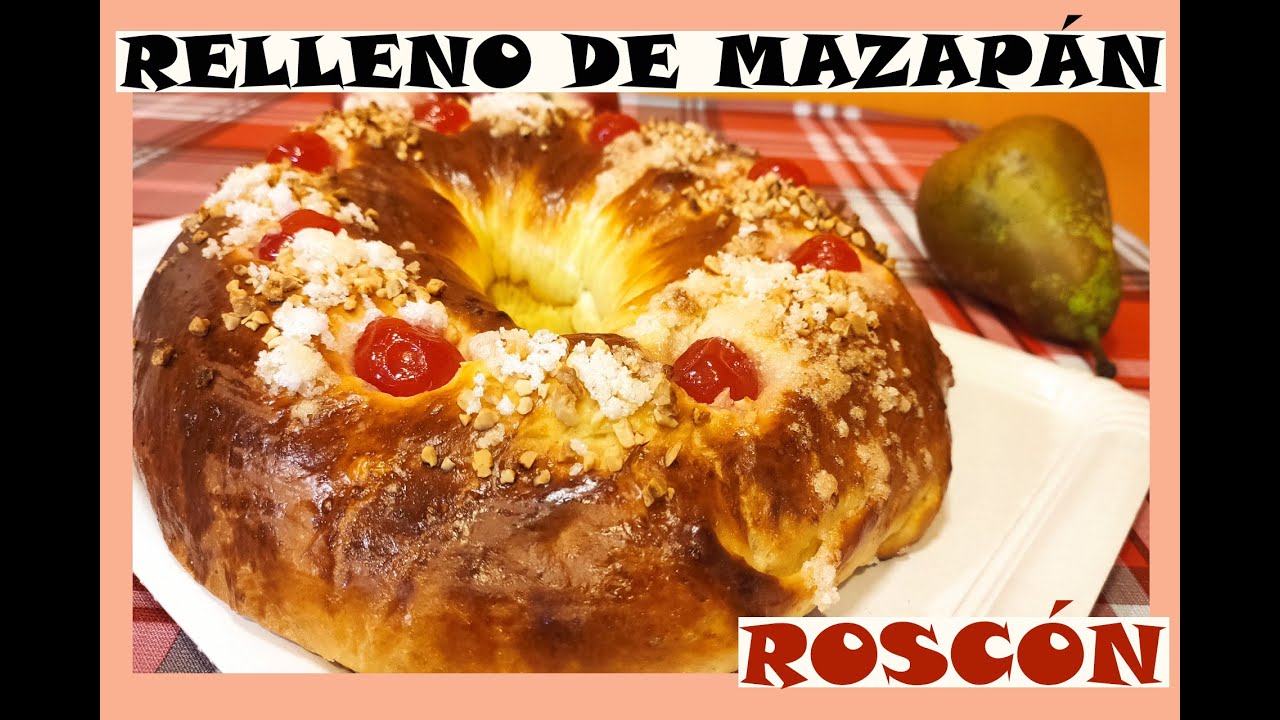 2 ROSCÓN de REYES o PASCUA, relleno de MAZAPÁN- [Con Prefermento] 🤖