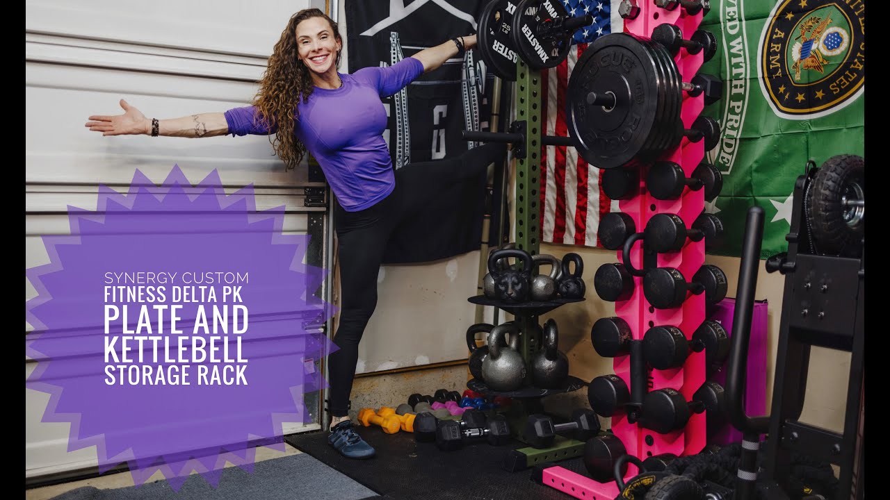 Synergy Custom Fitness Delta PK |  Vertical Hybrid Plate and Kettlebell Storage Rack