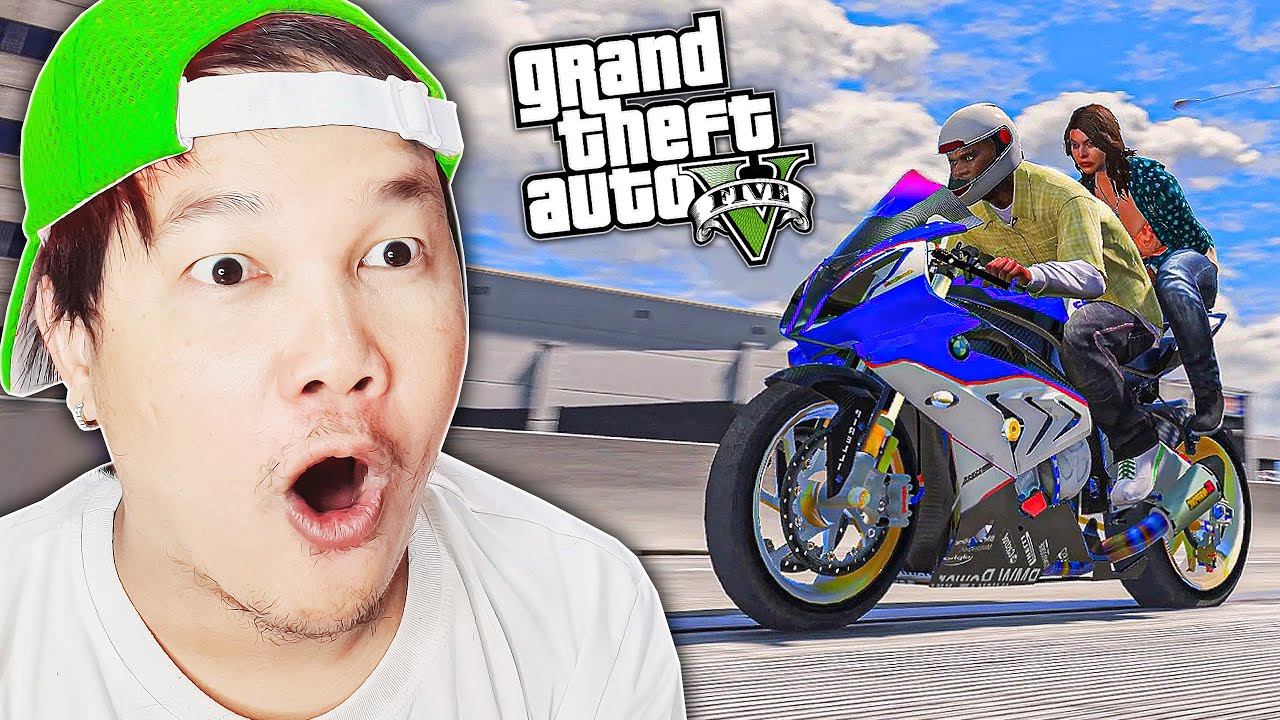 បងធំកំពង់ចាមទិញកំពូលម៉ូតូBMW S1000RR​ ដេញបុកគេពេញទីក្រុង! GTA 5 Remastered Mod Part 6 Funny Gameplay