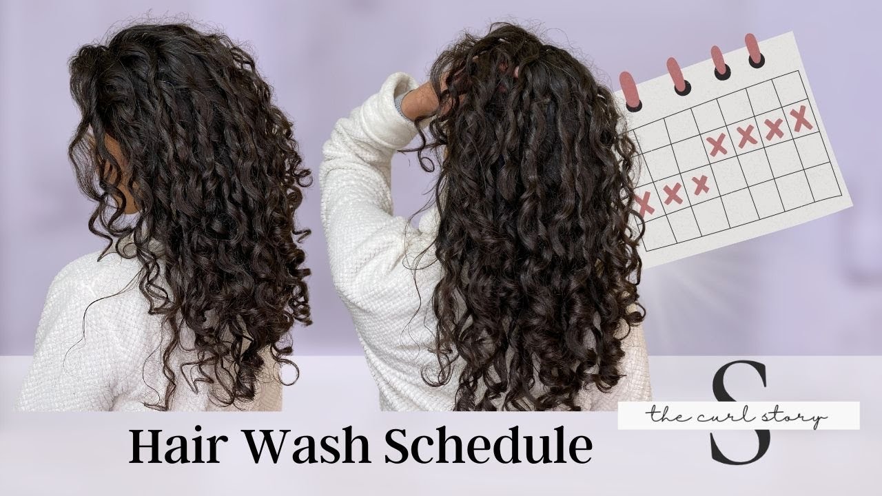 How often do you wash your curly hair?  A hair routine schedule