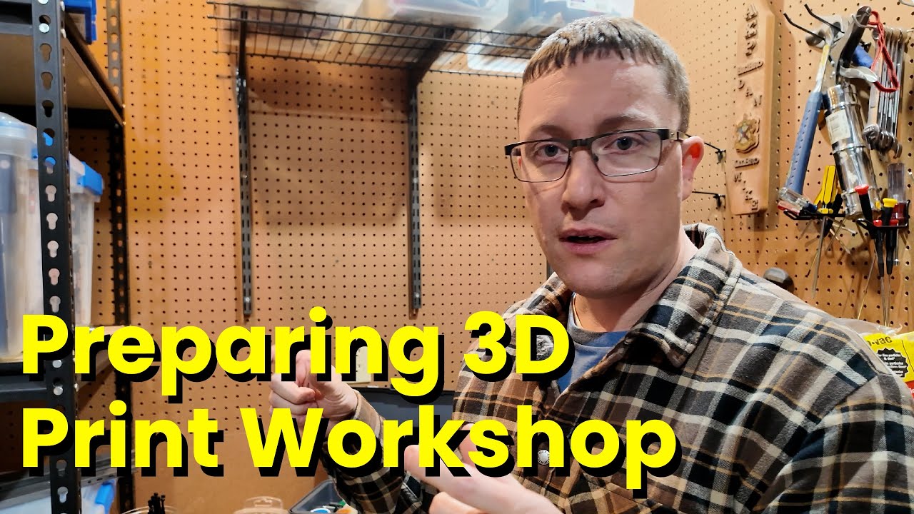 Подготовка мастерской для 3D-печати в подвале.