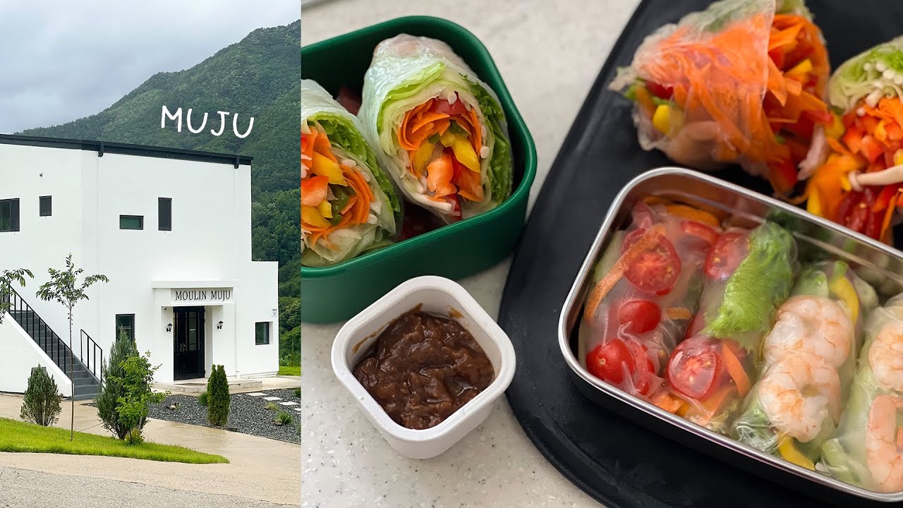 먹기만 했던 일상 리셋하기 | 샐러드 도시락+월남쌈 만들기