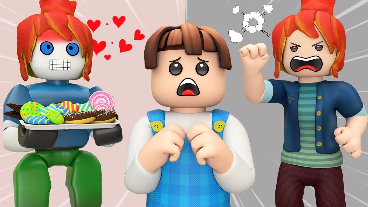 ROBLOX Brookhaven 🏡RP — ЗАБАВНЫЕ МОМЕНТЫ: Биологическая мама против мамы-робота | Roblox Sun