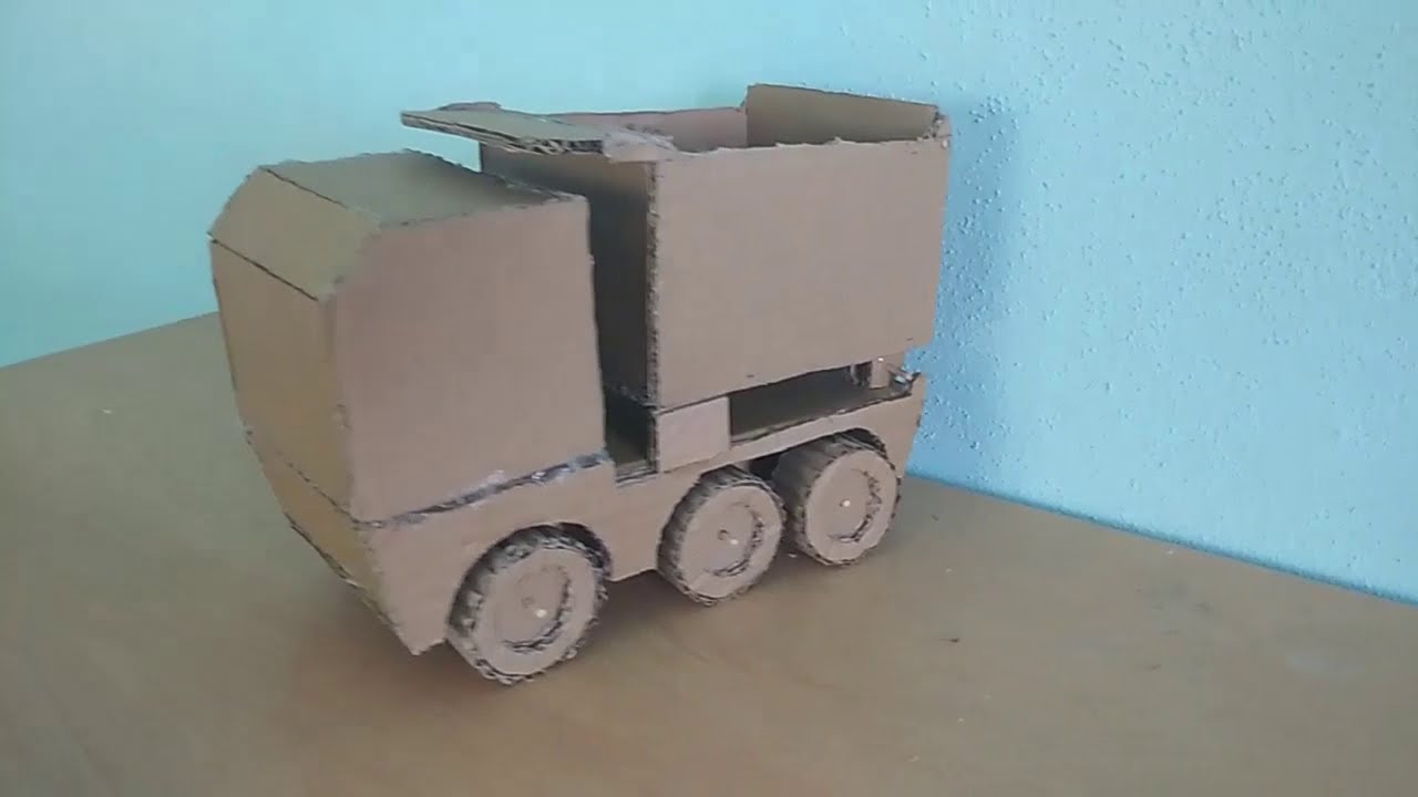 KAMYON NASIL YAPILIR? Kartondan Kamyon Nasıl yapılır? Kartondan Kamyon Yapımı. DIY cardboard truck.