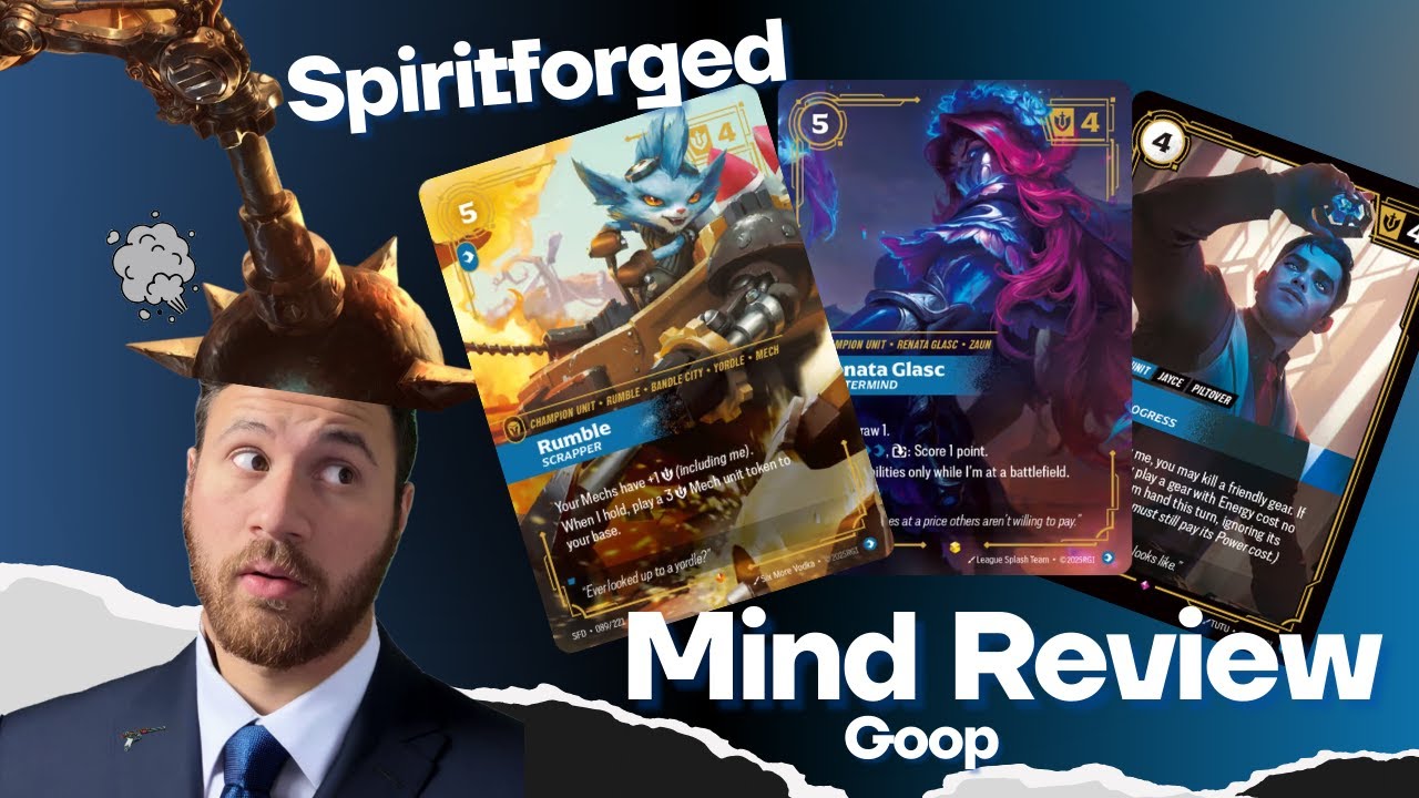 Mind получает ещё больше основных карт!! Обзор синего набора Spiritforged Riftbound TCG