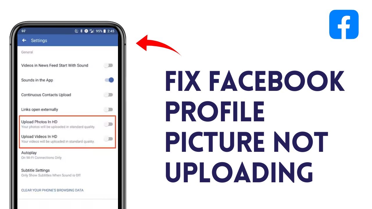 How to Fix Facebook Profile Picture not Uploading