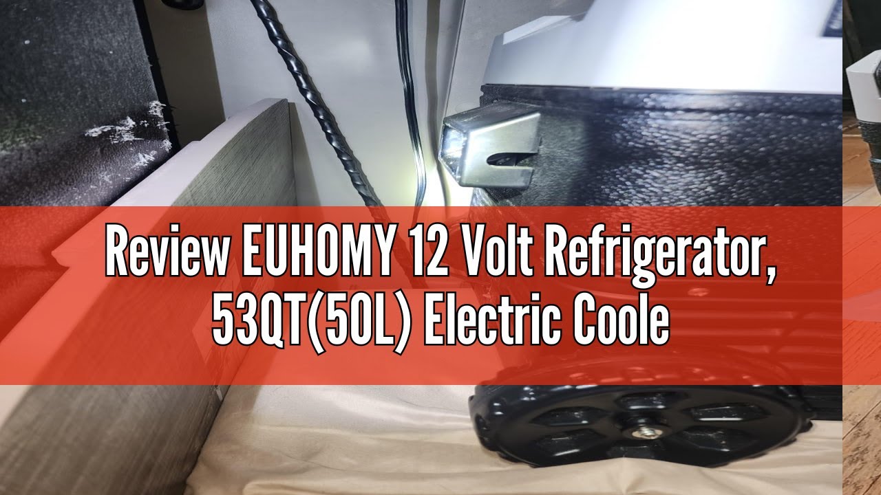 Review EUHOMY 12 Volt Refrigerator, 53QT(50L) Electric Cooler, Portable Freezer 12V/24V DC 110-240V