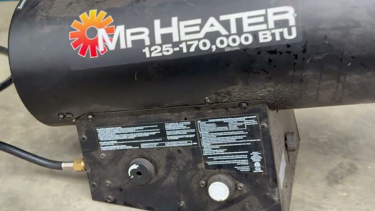 Keeping garage warm with Mr. Heater