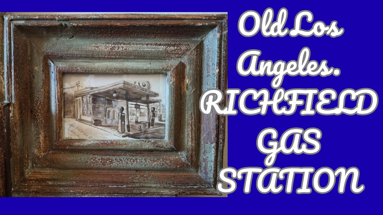 A small watercolor painting. Los Angeles.
