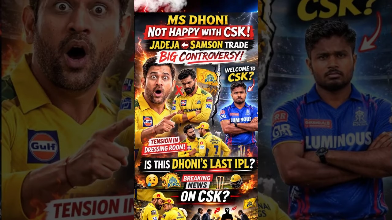 MS Dhoni Not Happy with CSK? 😱 Jadeja Trade Controversy BIG UPDATE