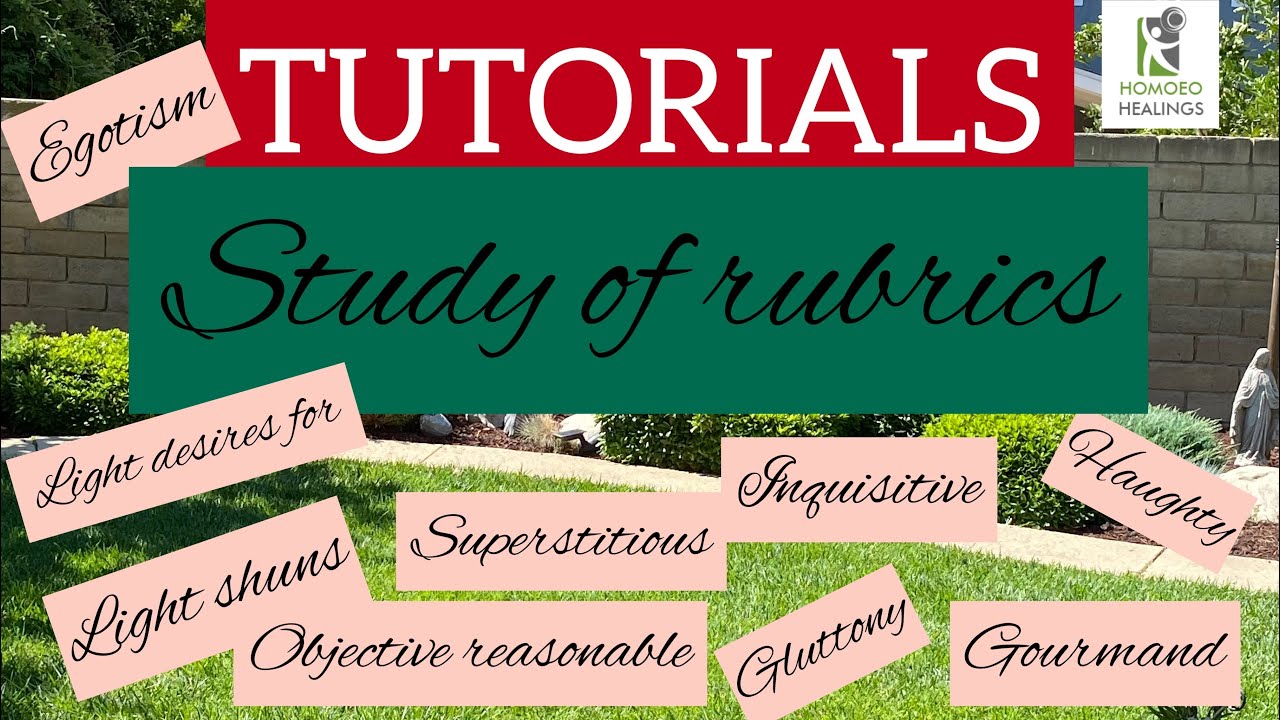 | TUTORIALS | STUDY OF RUBRICS | DR NEELAM AVTAR SINGH | HINDI | Video 46
