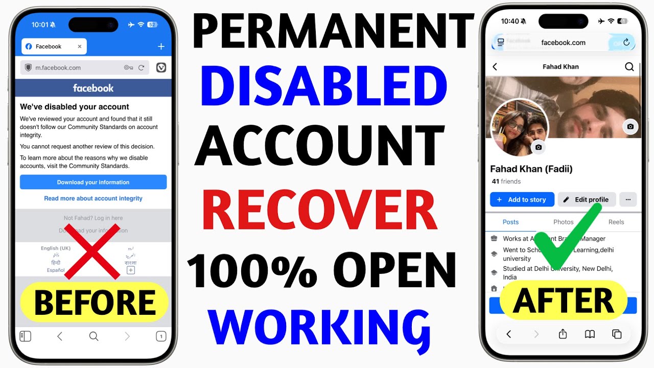 How To Recover Permanently Disabled Facebook Account || Download Your Information || Disabled FB Id
