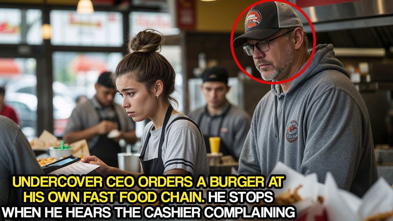 Undercover CEO Orders a Burger at His Food Chain. He Stops When He Hears the Cashier Complaining