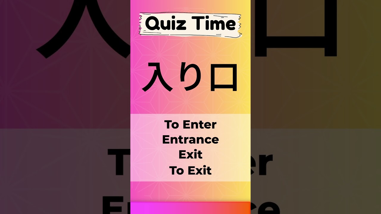 WaniKani Vocabulary Quiz #5 (JLPT N5 • Level 1 Words)