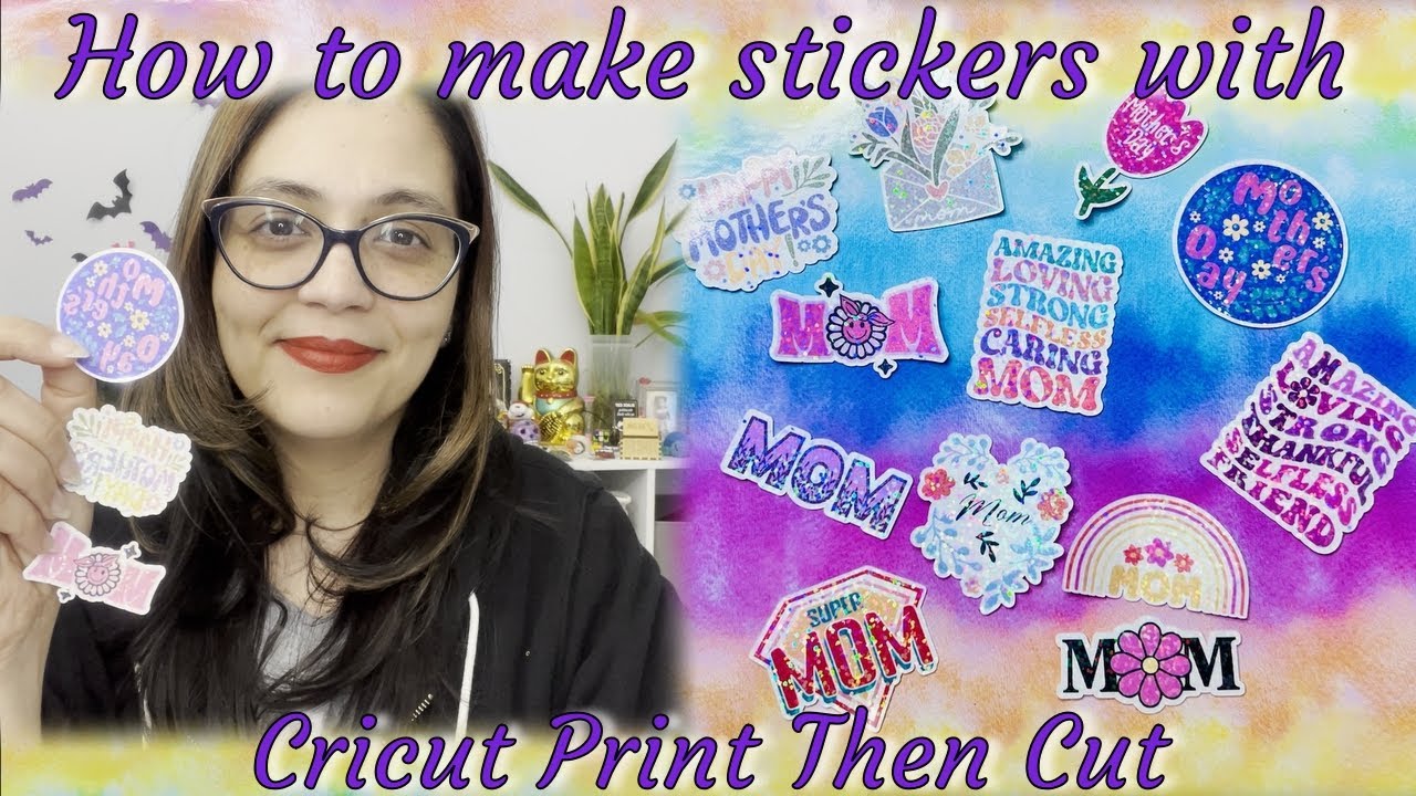 Cricut stickers| How to make stickers with Cricut Print Then Cut 2024| Beginner sticker tutorial