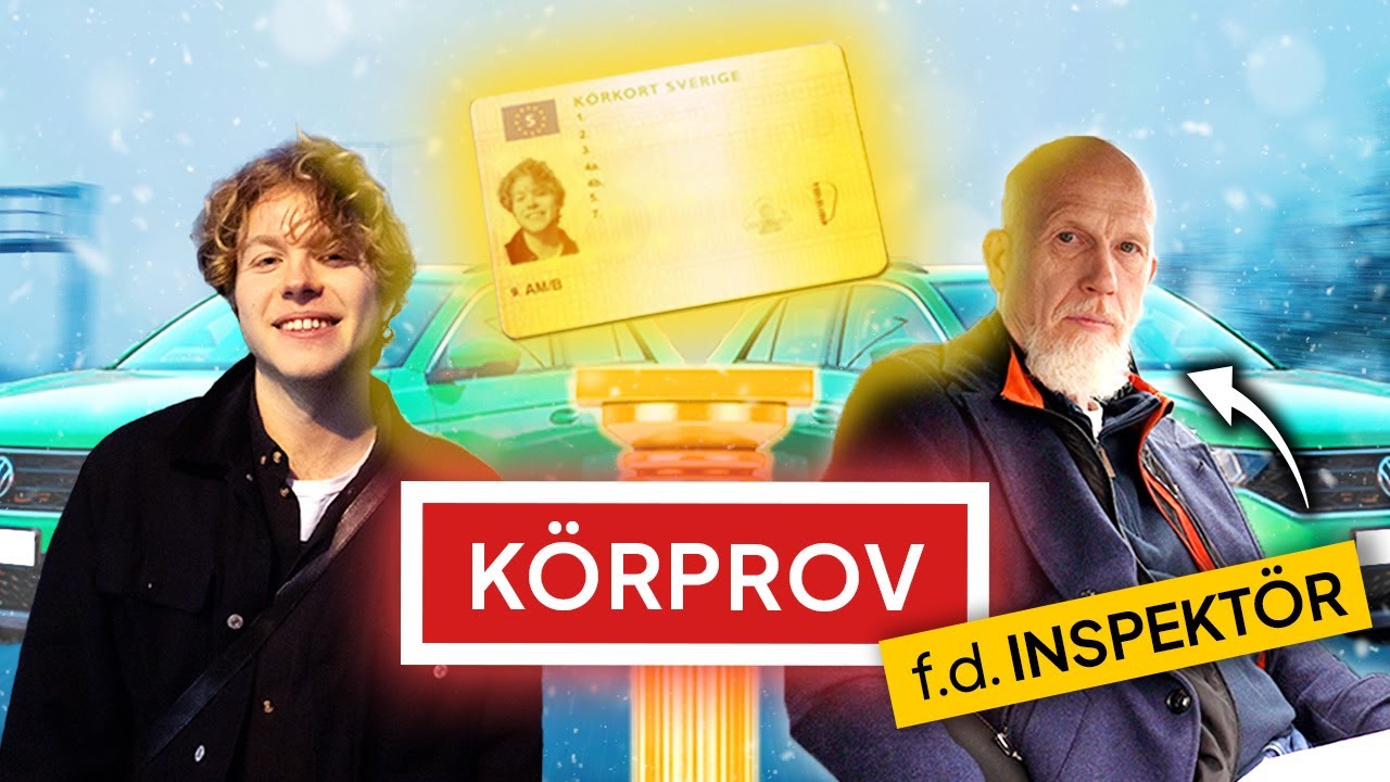 Uppkörning med Vide och f.d. Inspektör - Körprov På Halt Väglag
