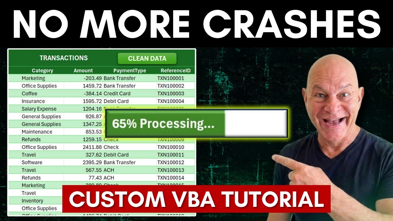 Прекратите зависание Excel! Создайте интерактивный индикатор выполнения на VBA за считанные минуты.