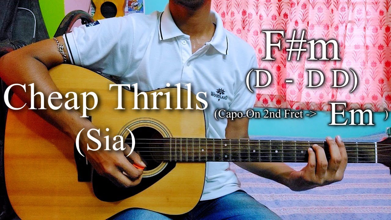 Cheap Thrills | Sia | Easy Guitar Chords Lesson+Cover, Strumming Pattern, Progressions...