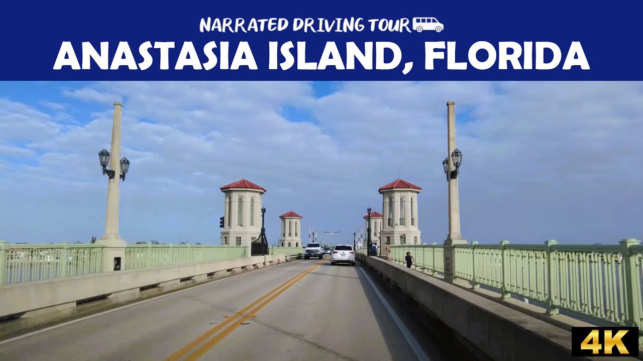 🚗🌴 Scenic 4K Drive Through Anastasia Island, Florida 🌊 | Coastal Paradise Tour! 🏝️☀️