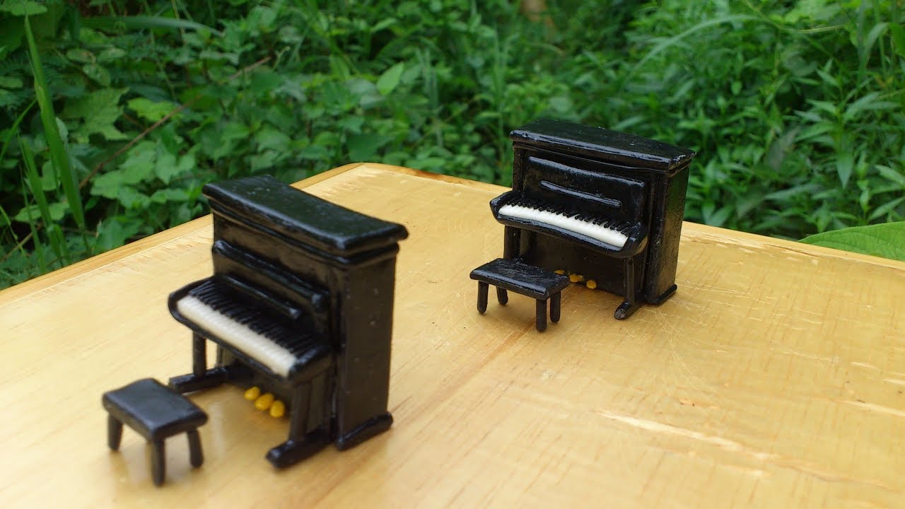 D.I.Y. Making  miniature clay  piano