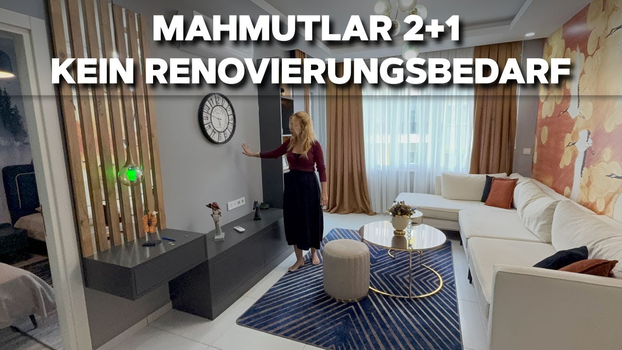 Entdecken Sie diese wunderschöne 3-Zimmerwohnung in Mahmutlar, nur 300 Meter vom Strand entfernt!