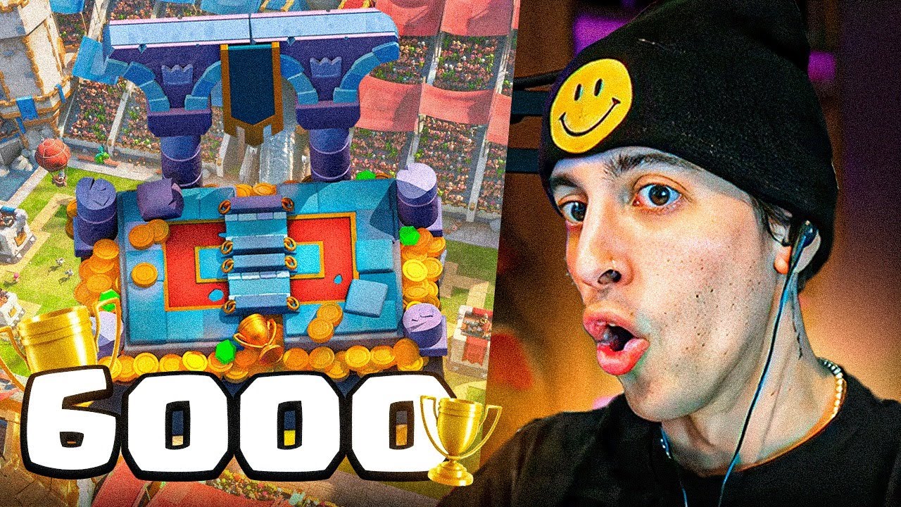 robleis llega a las 6000 copas en clash royale 🏆😎