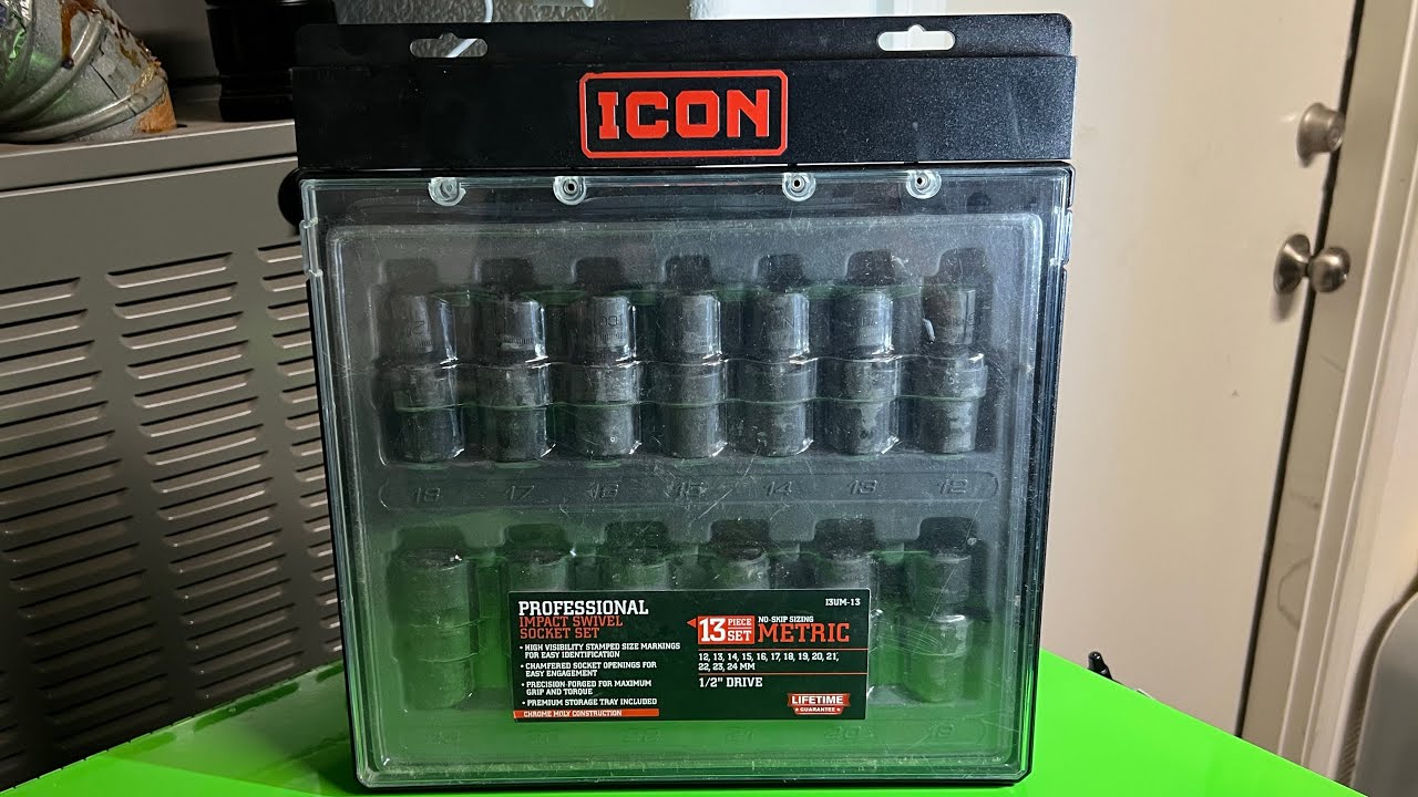 Harbor Freight Icon 13 Piece Metric Professional Impact Swivel Socket Set Review