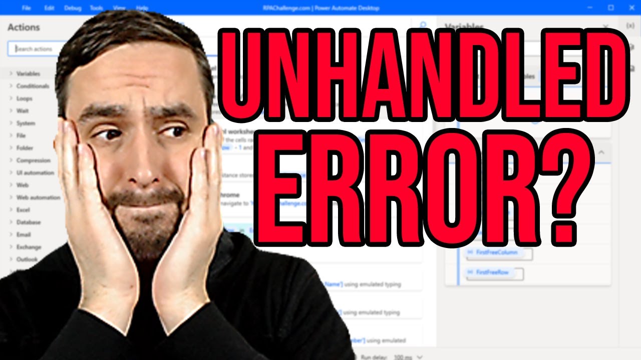 How to fix Unhandled Error when opening Power Automate Desktop