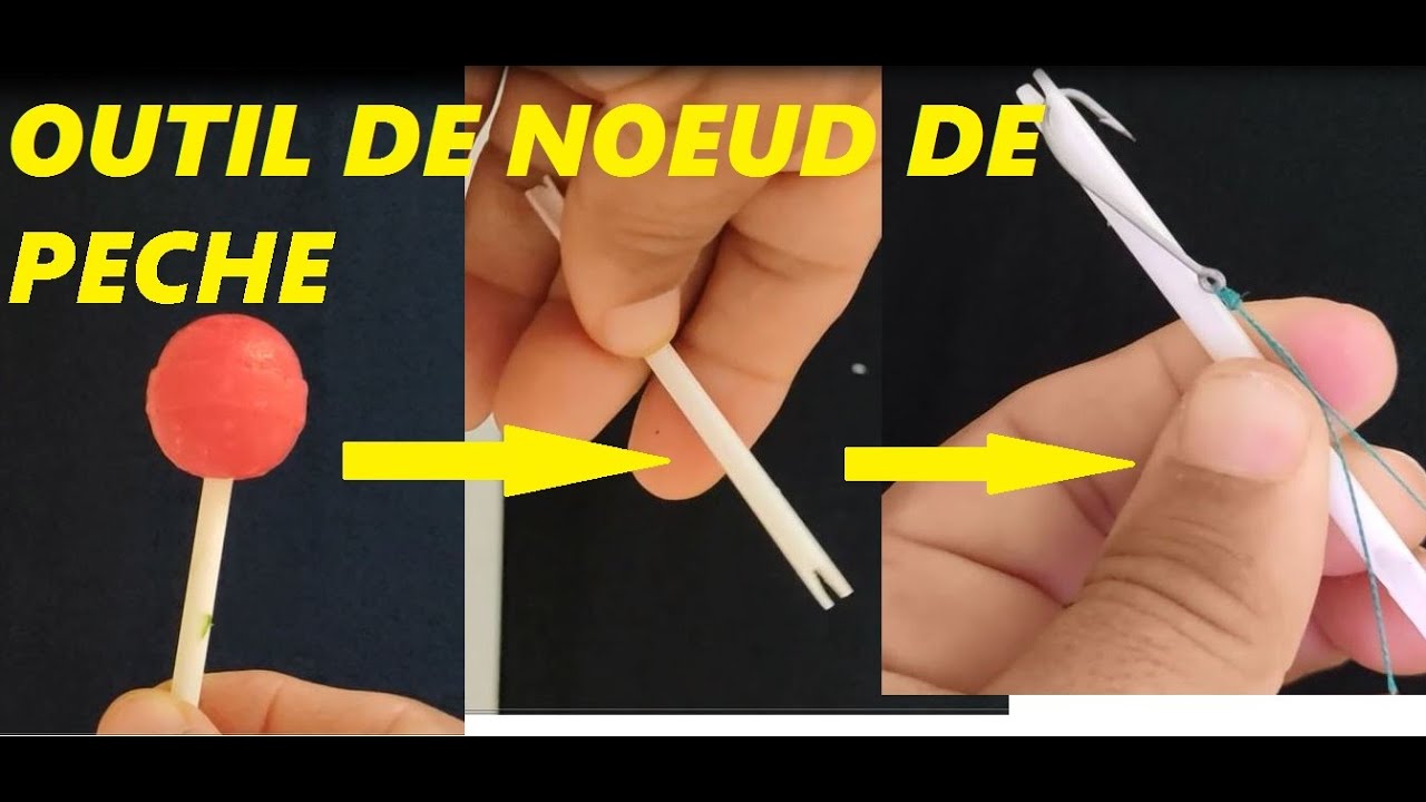knot fishing Un outil pour faire des nœuds de pèche الة بسيطة تساعد على تحقيق عقدات لصيد السمك
