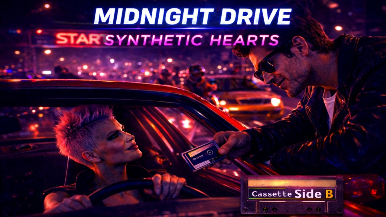 Midnight Drive – Synthetic Hearts Cassette Side B | Retro Synthwave Mix
