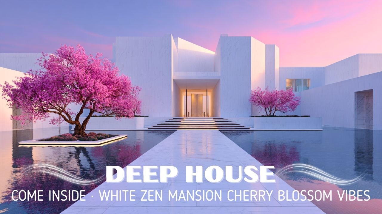 Explore This Minimalist White Mega Mansion | Melodic Deep House & Sunset Vibes