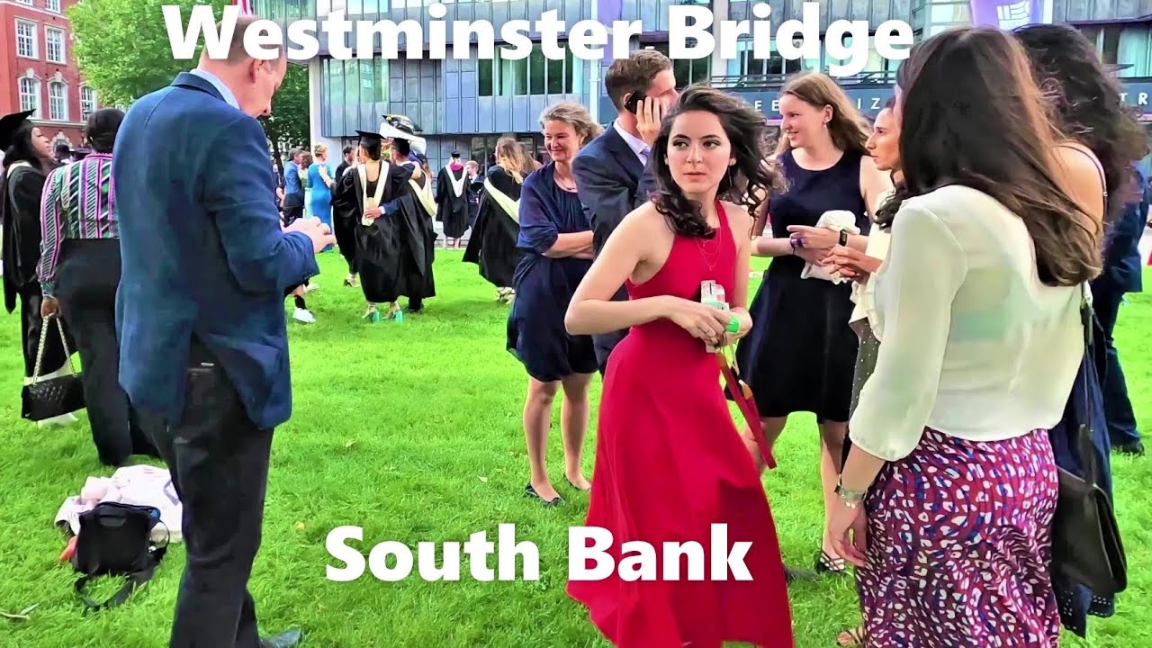 😂Westminster Bridge, Graduation Ceremony, Queen Elizabeth II Centre, South Bank, London Walk (4K)